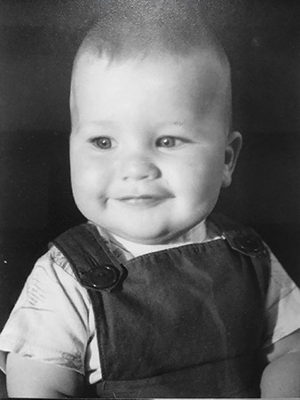 David Sargan as a baby