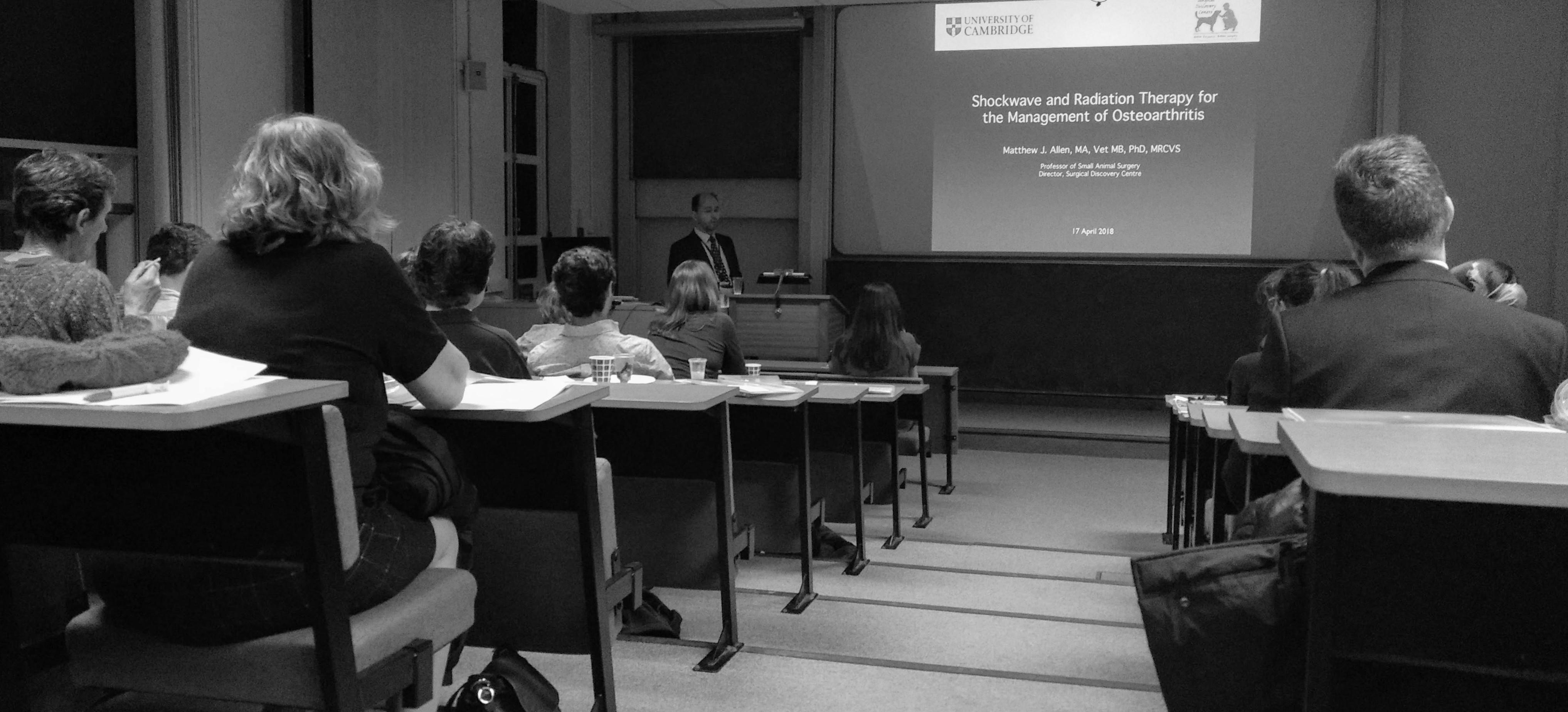 Last month we were delighted to welcome so many of our colleagues to an evening CPD event here in the Department, focusing on Canine Osteoarthritis